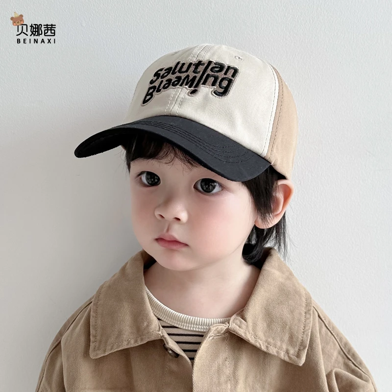 儿童帽子春秋款遮阳帽宝宝鸭舌帽男童防晒棒球帽夏季薄款ins韩版