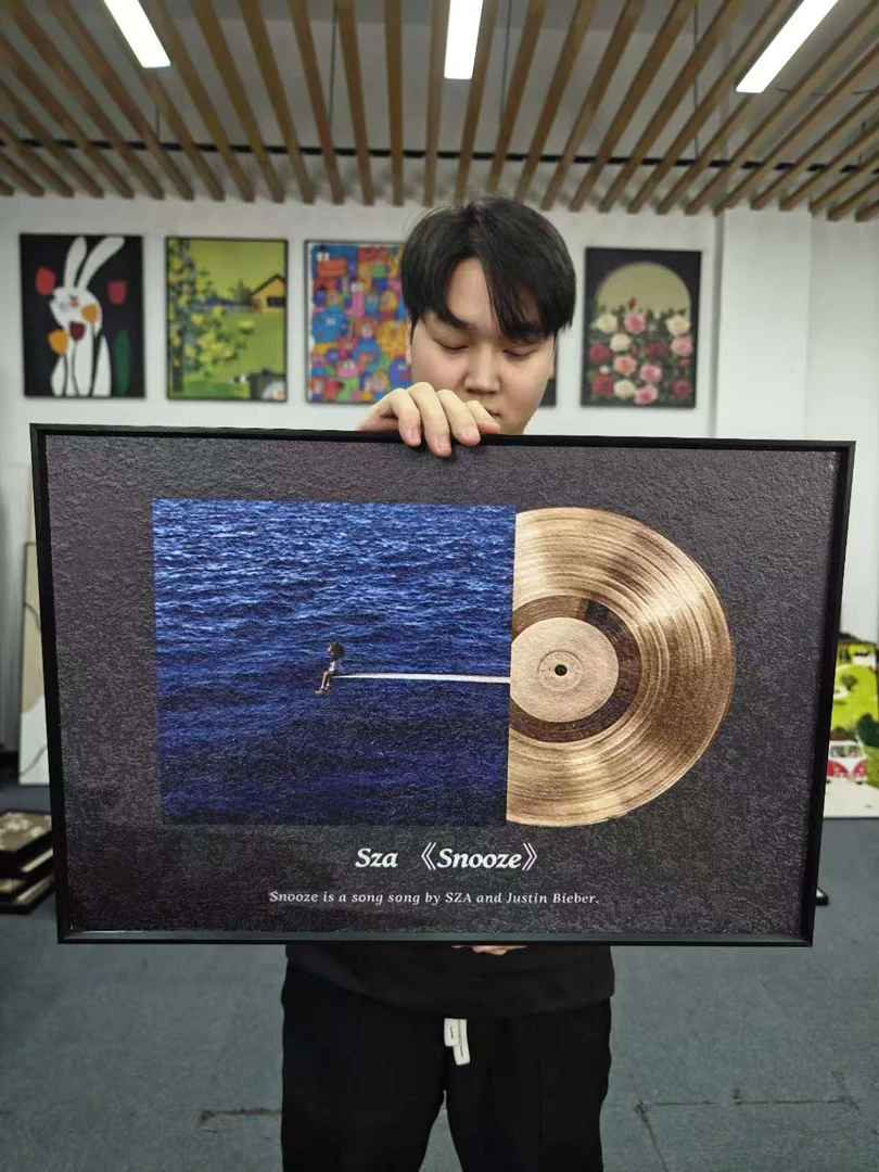 现代轻奢客厅装饰画海洋音乐沙发背景墙挂画人物创意装饰画146