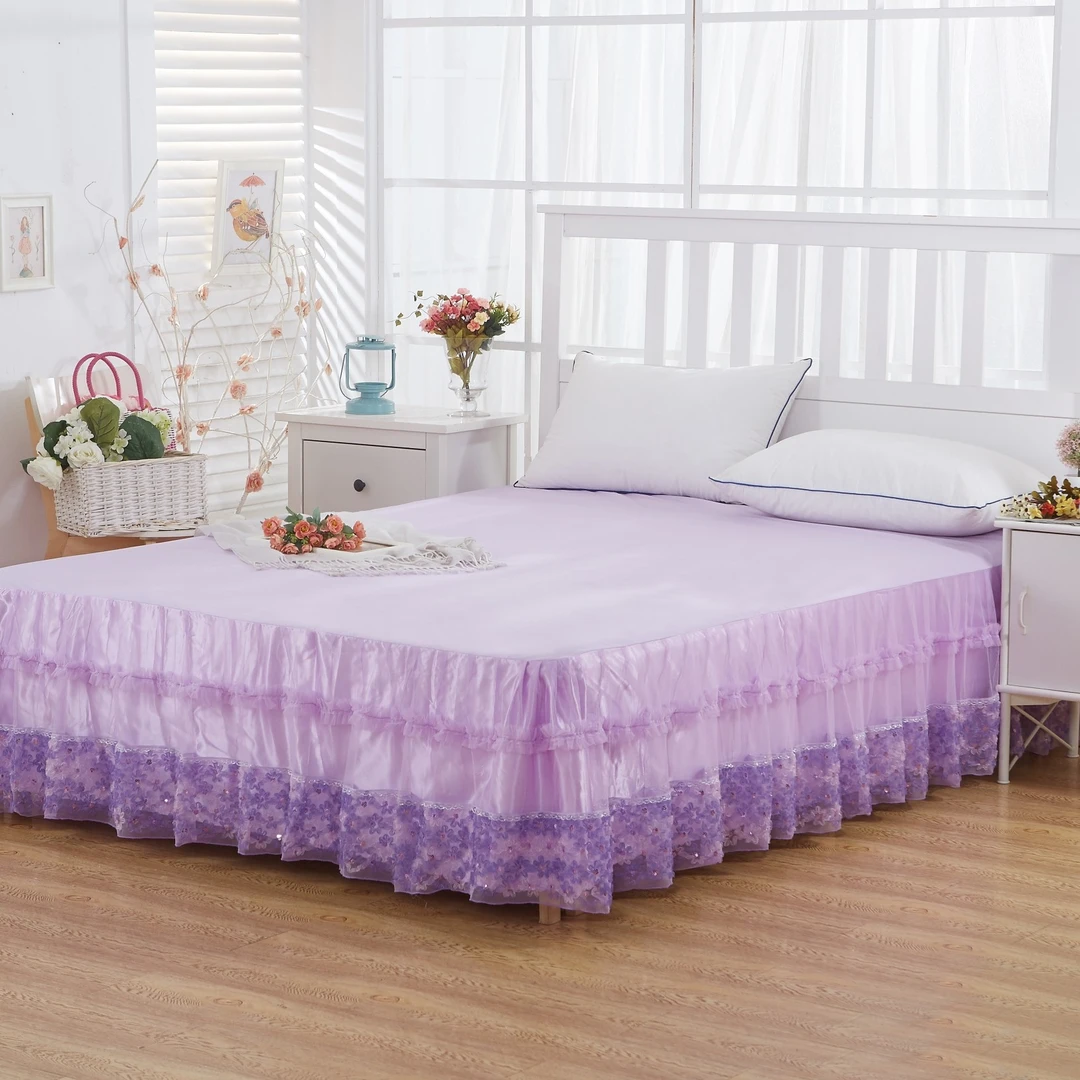 蕾丝床裙床罩单件床垫保护罩床笠床罩裙a301新款厂家蚊帐凉席伴侣