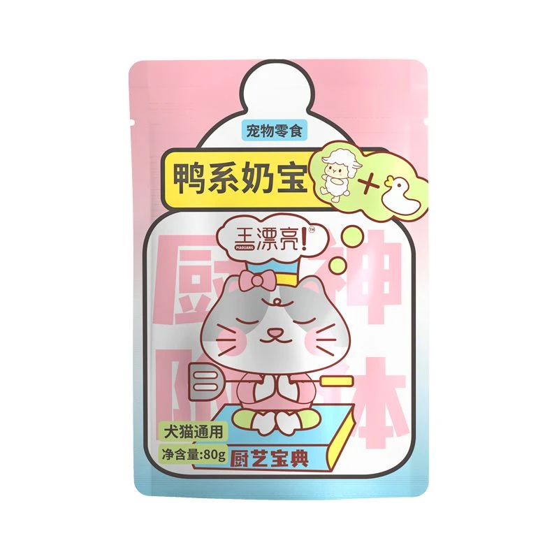 王漂亮鸭系奶宝80g进口乳源犬猫通用羊奶撞鱼补水餐盒猫狗零食