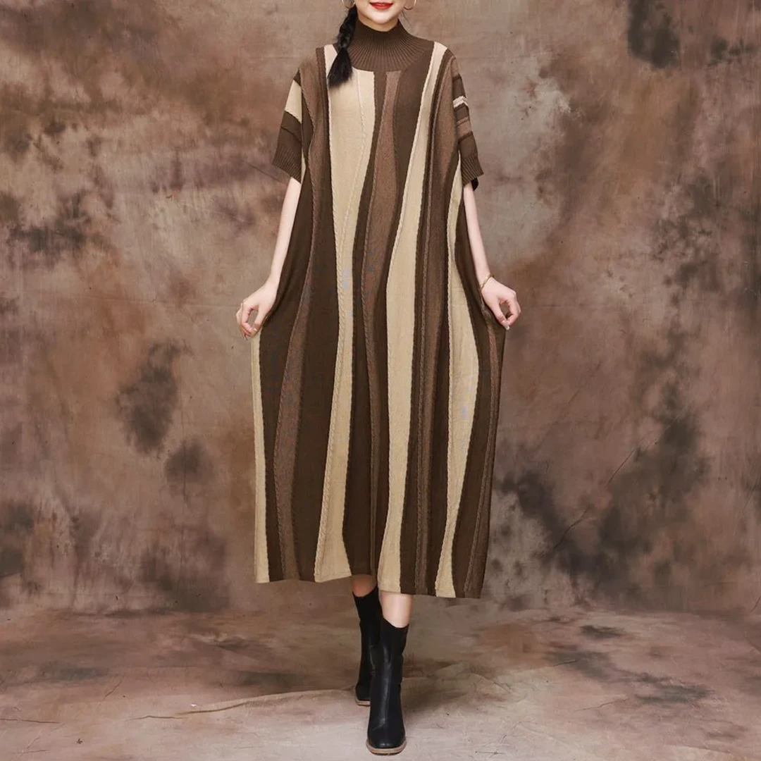 【1-100】时尚新款秋冬连衣裙大码女装FA