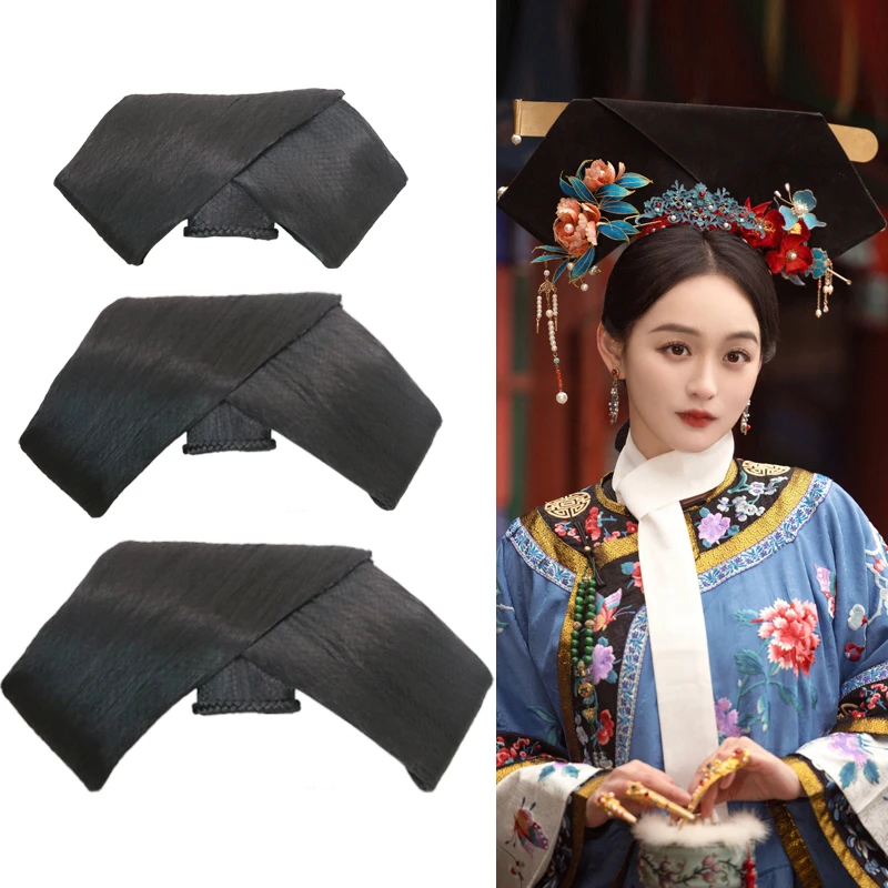 古装造型假发包清朝皇后贵妃娘娘格格旗装配饰旗头大拉翅假发髻