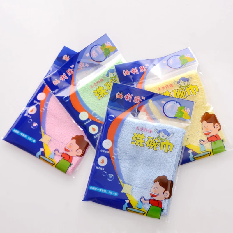油利除洗碗巾木纤维小抹布洗碗布强吸水不沾油厨房神奇正品小毛巾