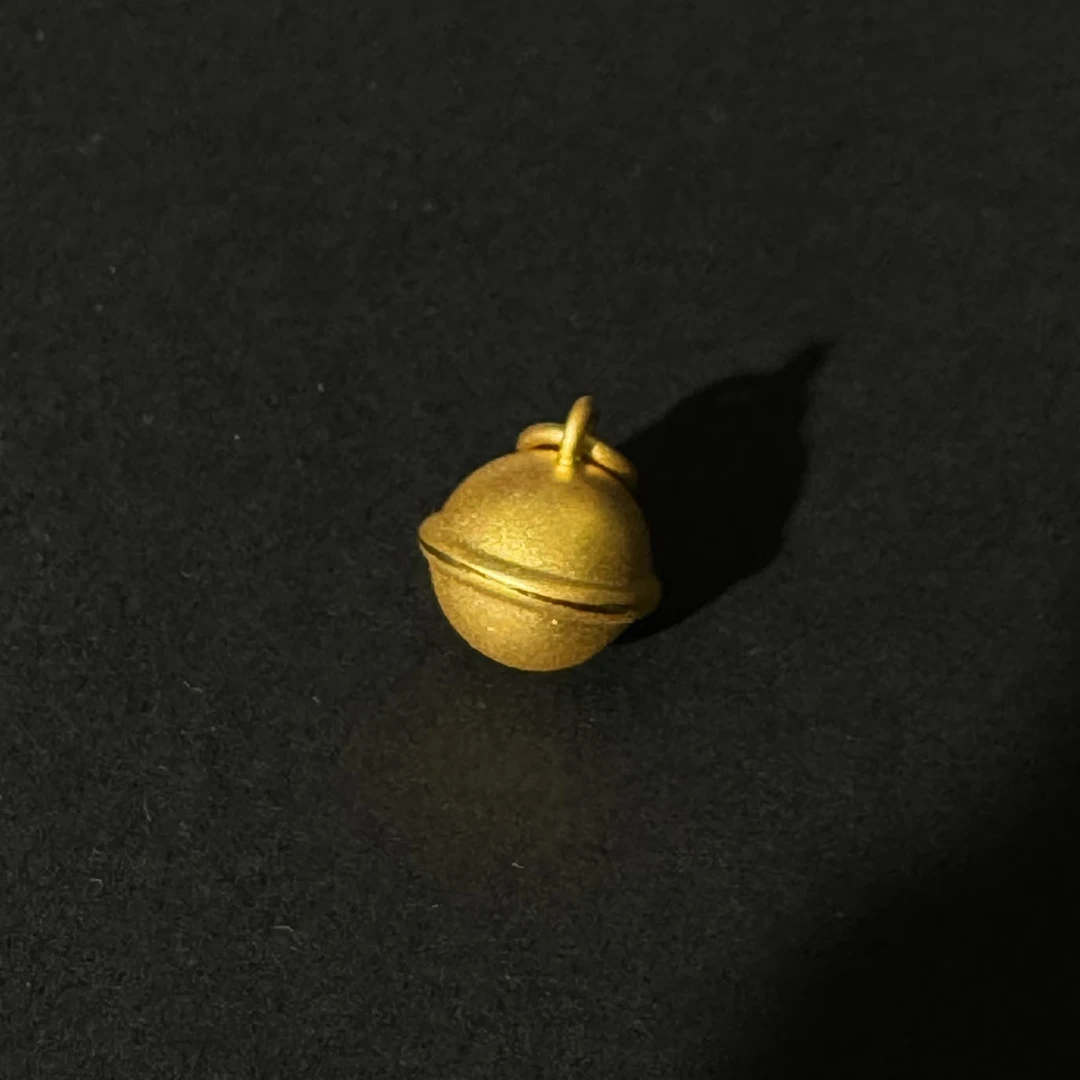 足金999哑光古法面铃铛小提溜【精品硬金】