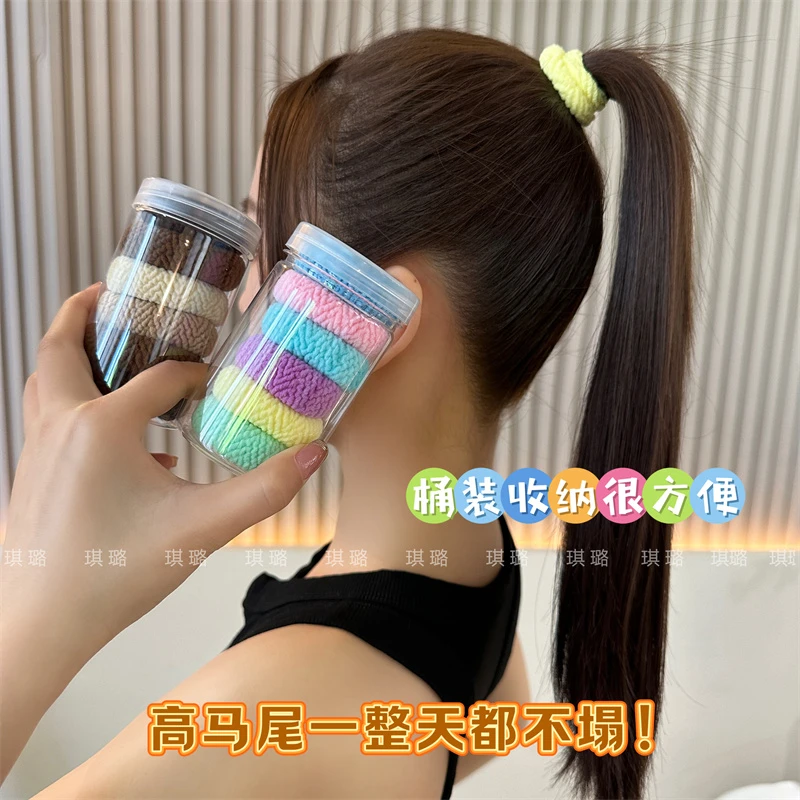 发绳女2024新款发圈扎高马尾丸子头皮筋高弹力耐用不伤发头绳皮套