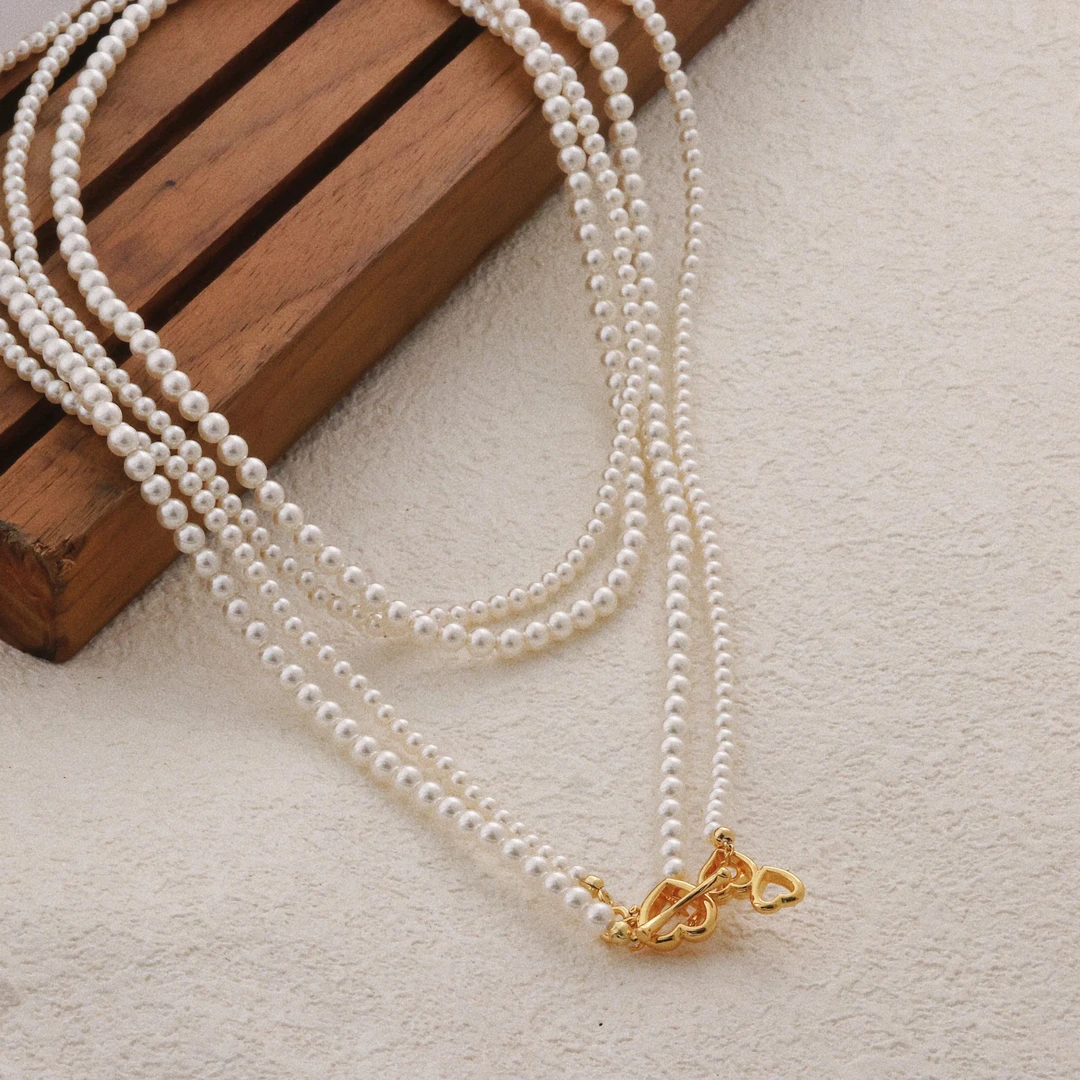 YOYR 铜合金仿珍珠项链 【夏夏专属】人间六月项链手工气质白色时尚