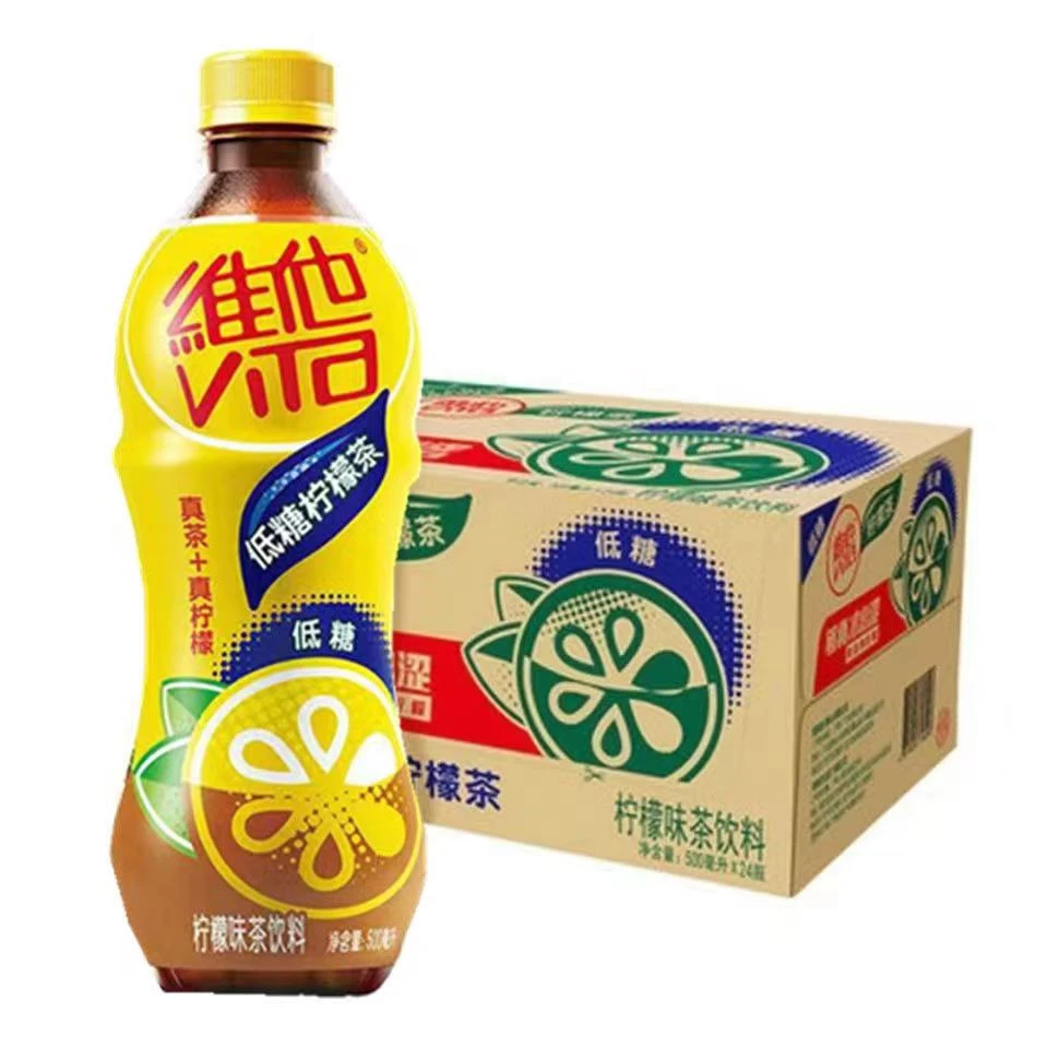 维/他/低糖柠檬茶500ml‘5瓶装真茶真柠檬果味茶饮料