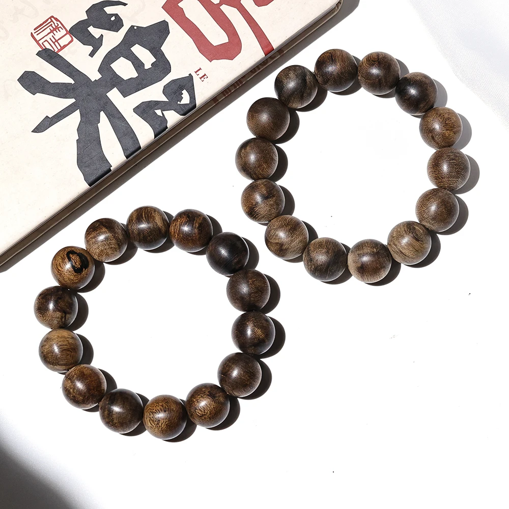 【高兴出品】DL12 达拉干沉水16mm沉香手串 多样性发其一