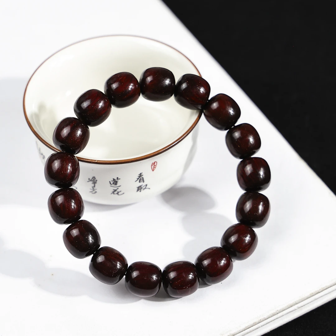 【高兴出品】小叶紫檀金星老料12mm老型手串 XY13