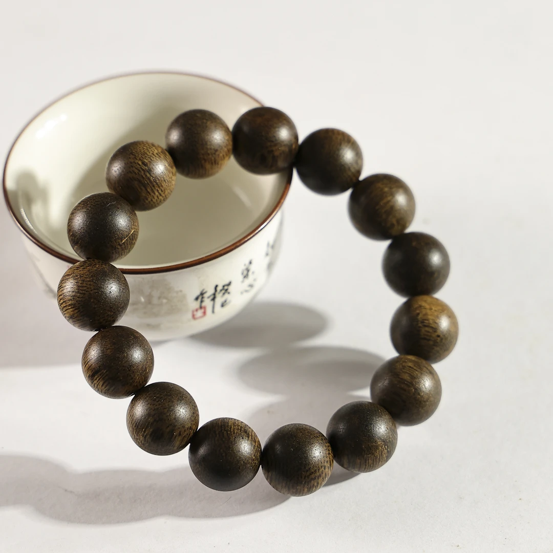 【高兴出品】FS04 富森红土沉水15m沉香圆珠手串 多样性发其一