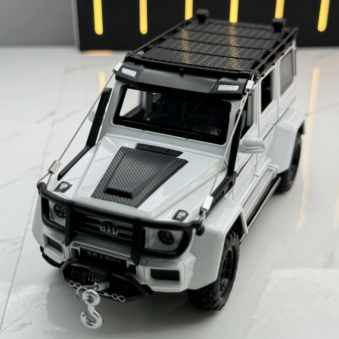 潮玩合金汽车模型1:32巴博斯G550探险版仿真越野车收藏摆件玩具车