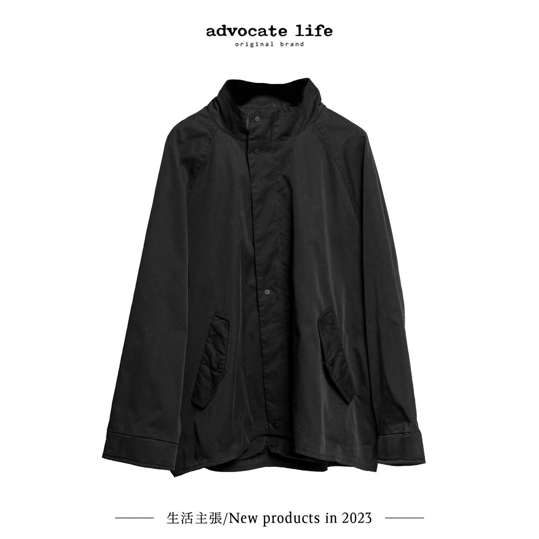生活主张 2024秋冬新品潮流百搭宽松薄外套设计感上衣 GQ371315