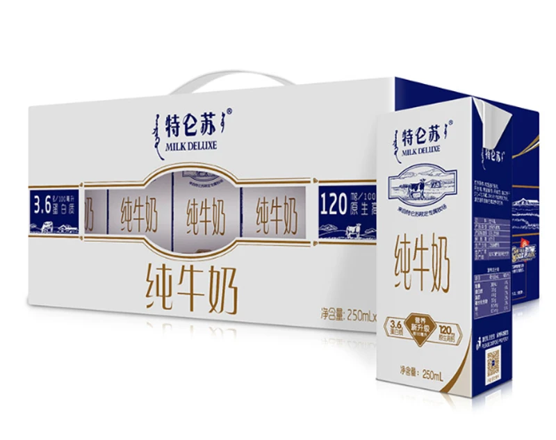 蒙牛特仑苏 纯牛奶 250ml*6盒