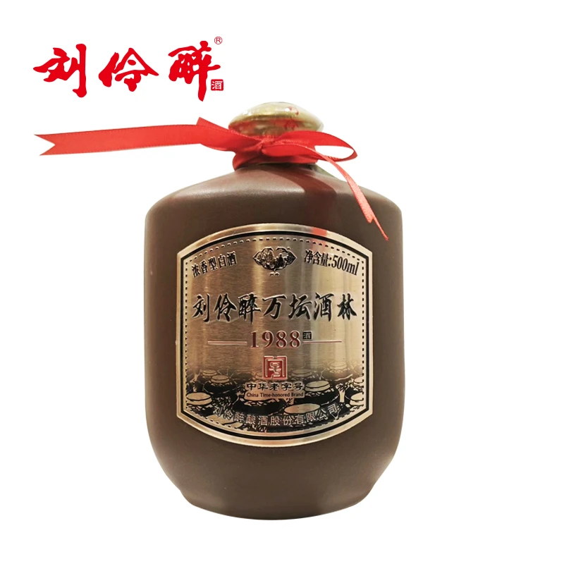 刘伶醉54度500ml万坛酒林1988纯粮固态法浓香型白酒54度500mL