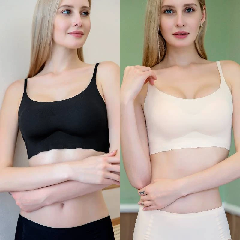 薄款内衣一片式无痕细带舒适经典美背防走光1812款无钢圈