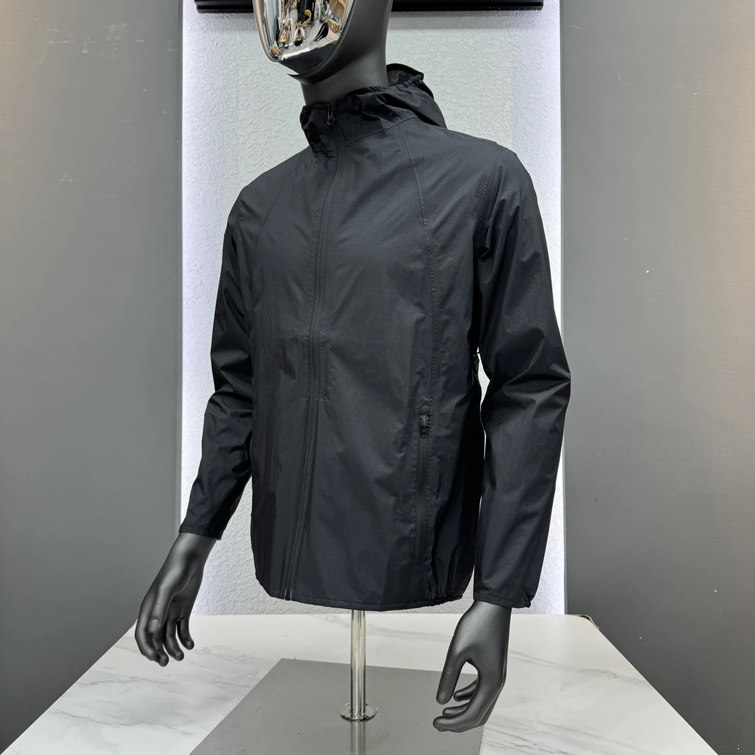 清仓全天候男士春夏商务休闲连帽外套夹克户外防风防泼水超薄硬壳