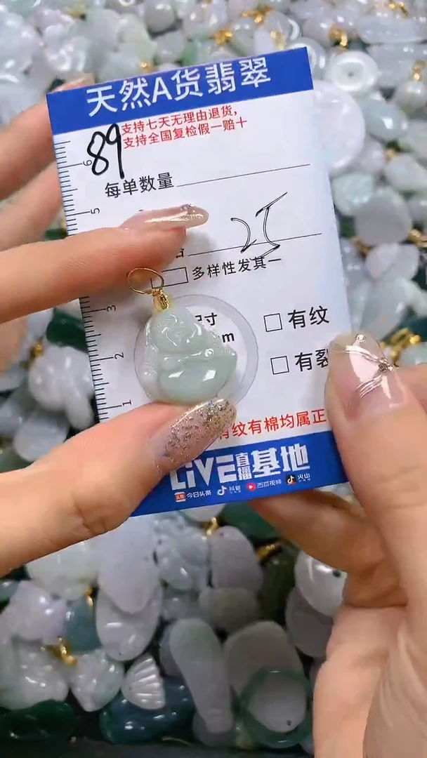 【闪购商品】翡翠颈饰未镶嵌天然翡翠A货