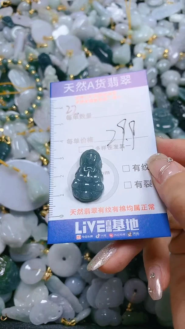 【闪购商品】翡翠颈饰未镶嵌天然翡翠A货