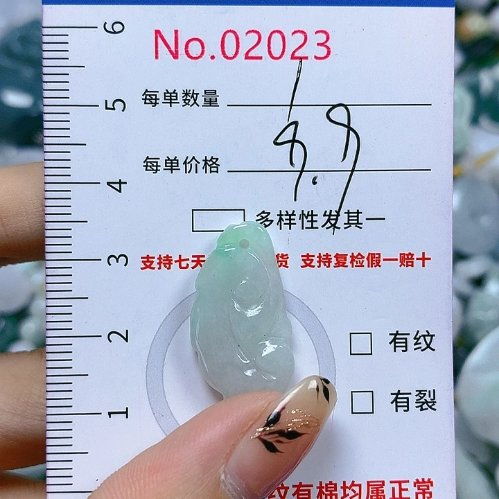 翡翠颈饰未镶嵌天然