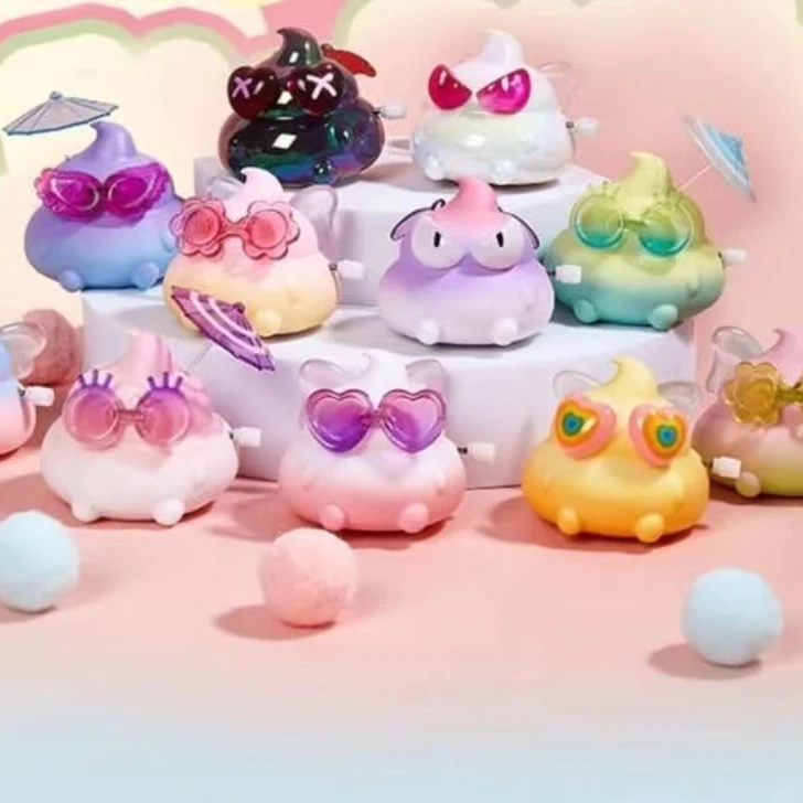 （拆盒）便便发条可动公仔便便系列潮玩手办公仔摆件