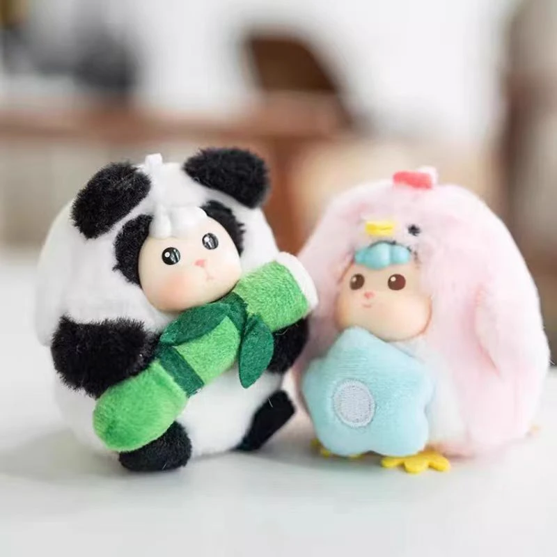 (拆盒)巴风特小羊咆哮动物园毛绒盲盒潮玩挂件钥匙扣包包礼物