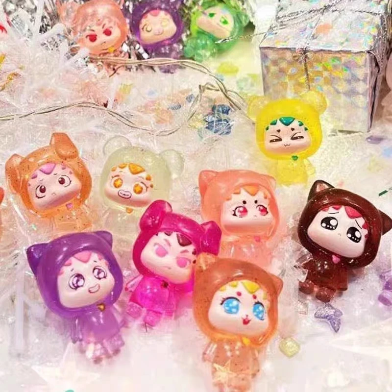 （拆盒）帽兜萌粒盲袋系列盲盒二次元手办车载摆件可爱公仔礼物盲盒