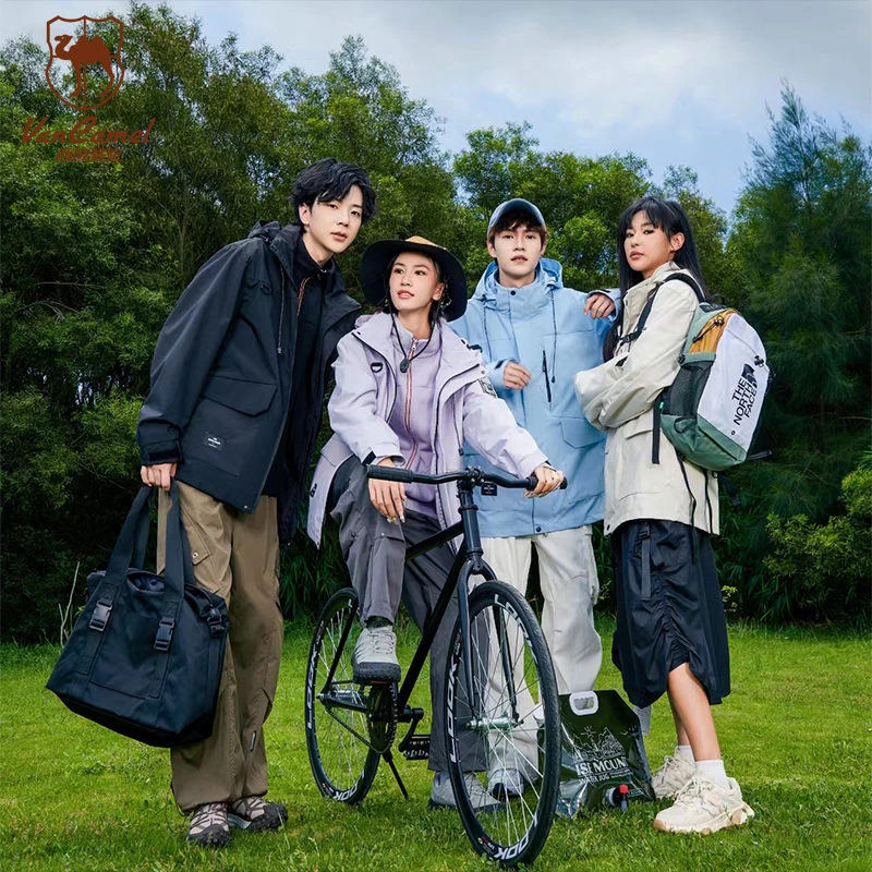 VANCAMEL/西域骆驼三合一两件套男女防水防风保暖防泼夹克TSM8870