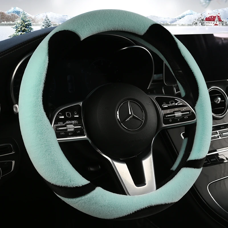 冬季毛绒方向盘套吉利帝豪S星越L博越星瑞缤越远景X3缤瑞保暖把套