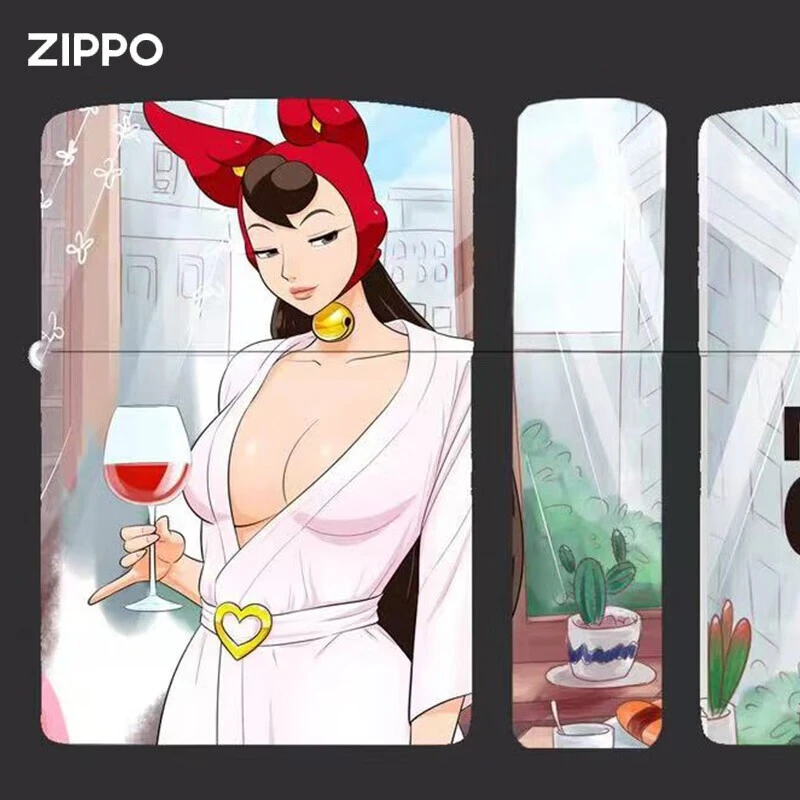 ZIPPO打火机之宝MERANCORI联名款【特定礼盒+冰箱贴】 煤油防风火机