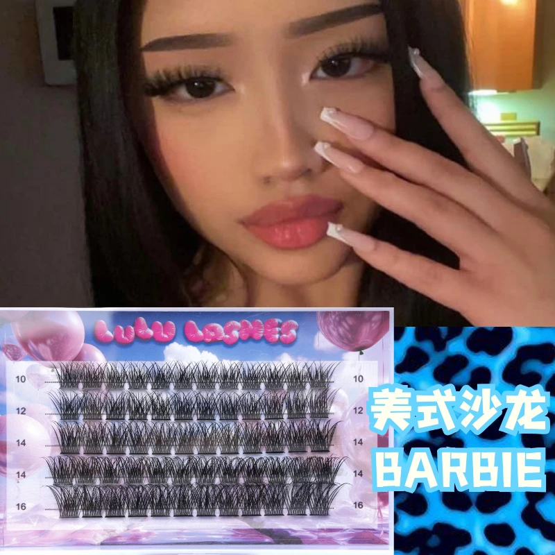 LULU LASHES美式沙龙亚裔ABC 免胶轻欧美超细嫁接风睫毛茸茸