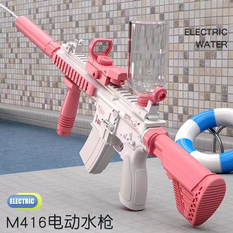 格洛克M416电动连发水枪男孩玩具水枪泼水节呲水枪夏季打水仗水枪