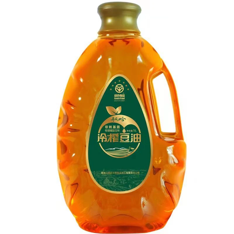 丹凤四合异型桶，试吃半桶工厂直0反式脂肪 冷榨大豆油 5L/桶