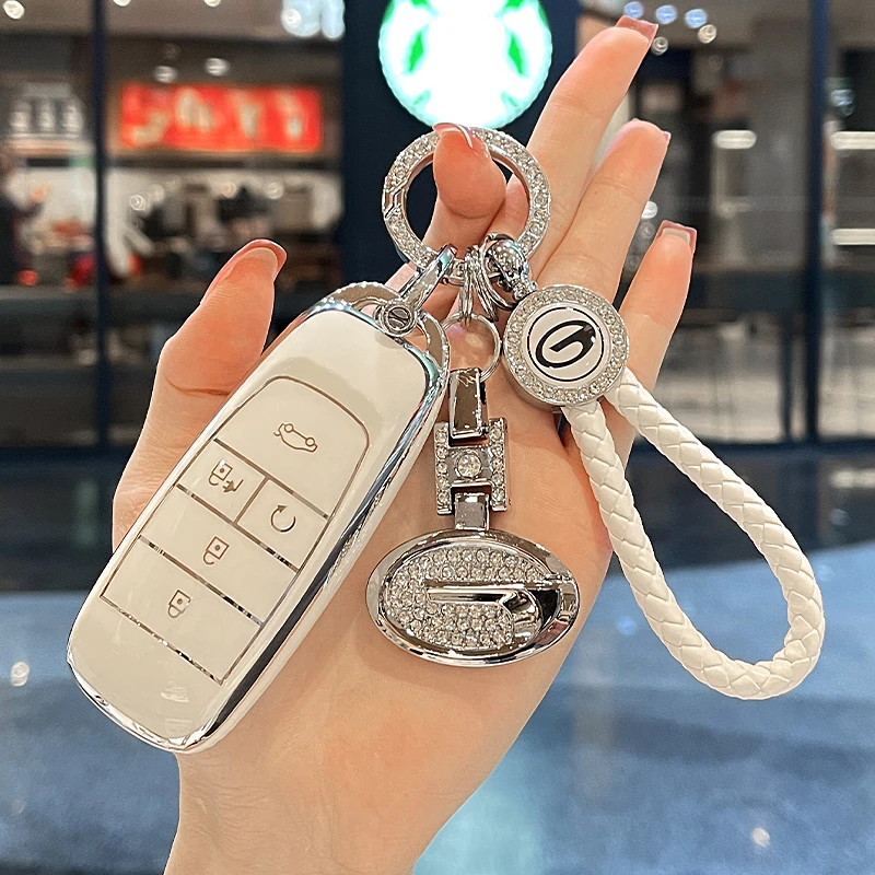 23款广汽埃安YPLUS钥匙套 22款AION S炫580魅630包70/80车V扣LX壳