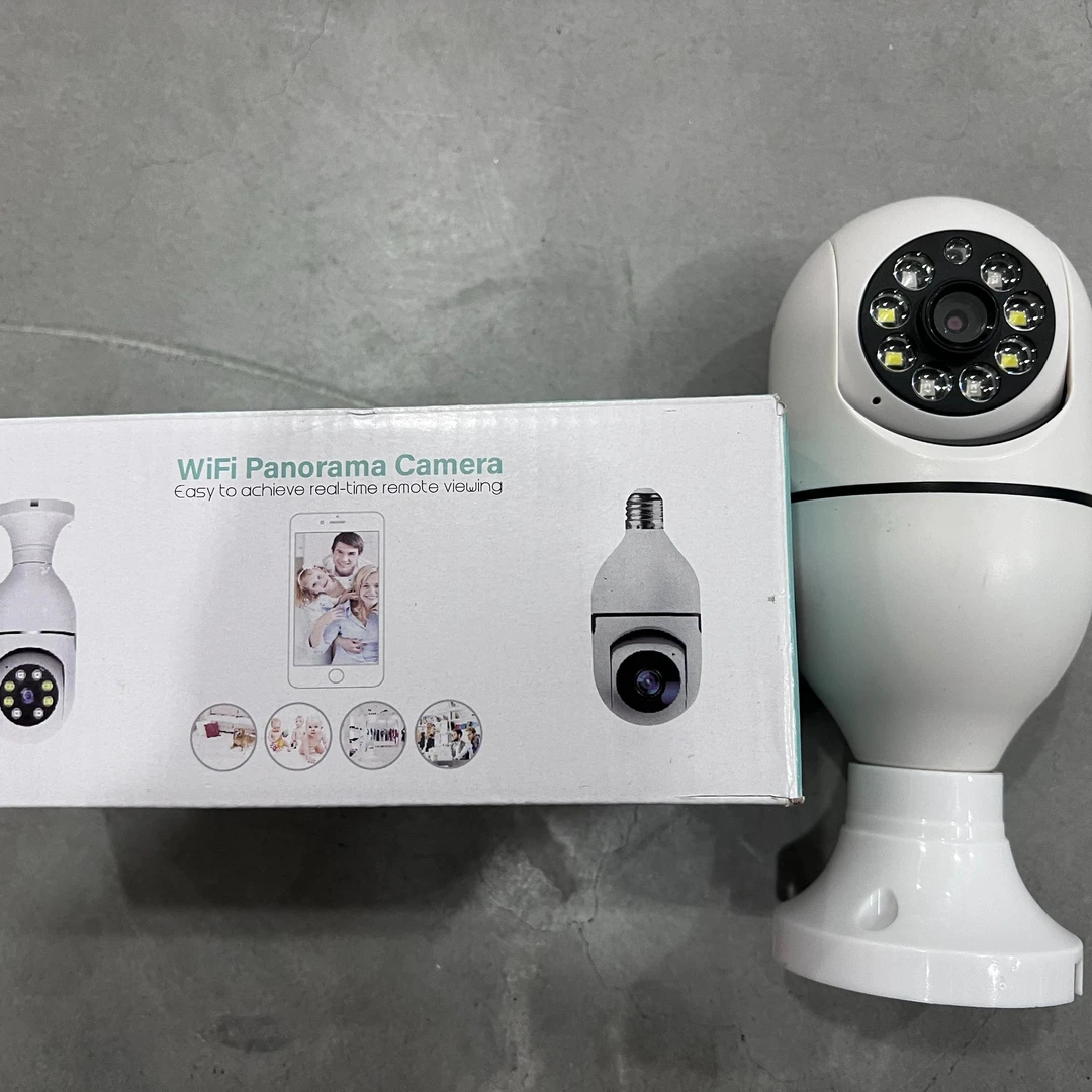 【升级款】360度全景灯泡摄像头无线wifi高清夜视监控器家用摄像头