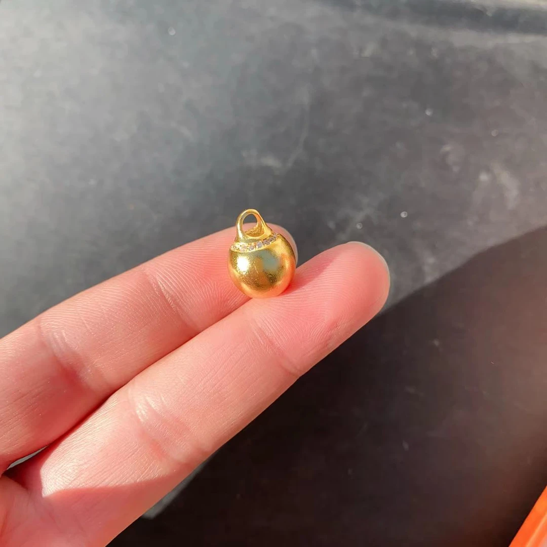 合金项链 HJ-7002古法金实心吊坠【有球必应】时尚精美锁骨链DR