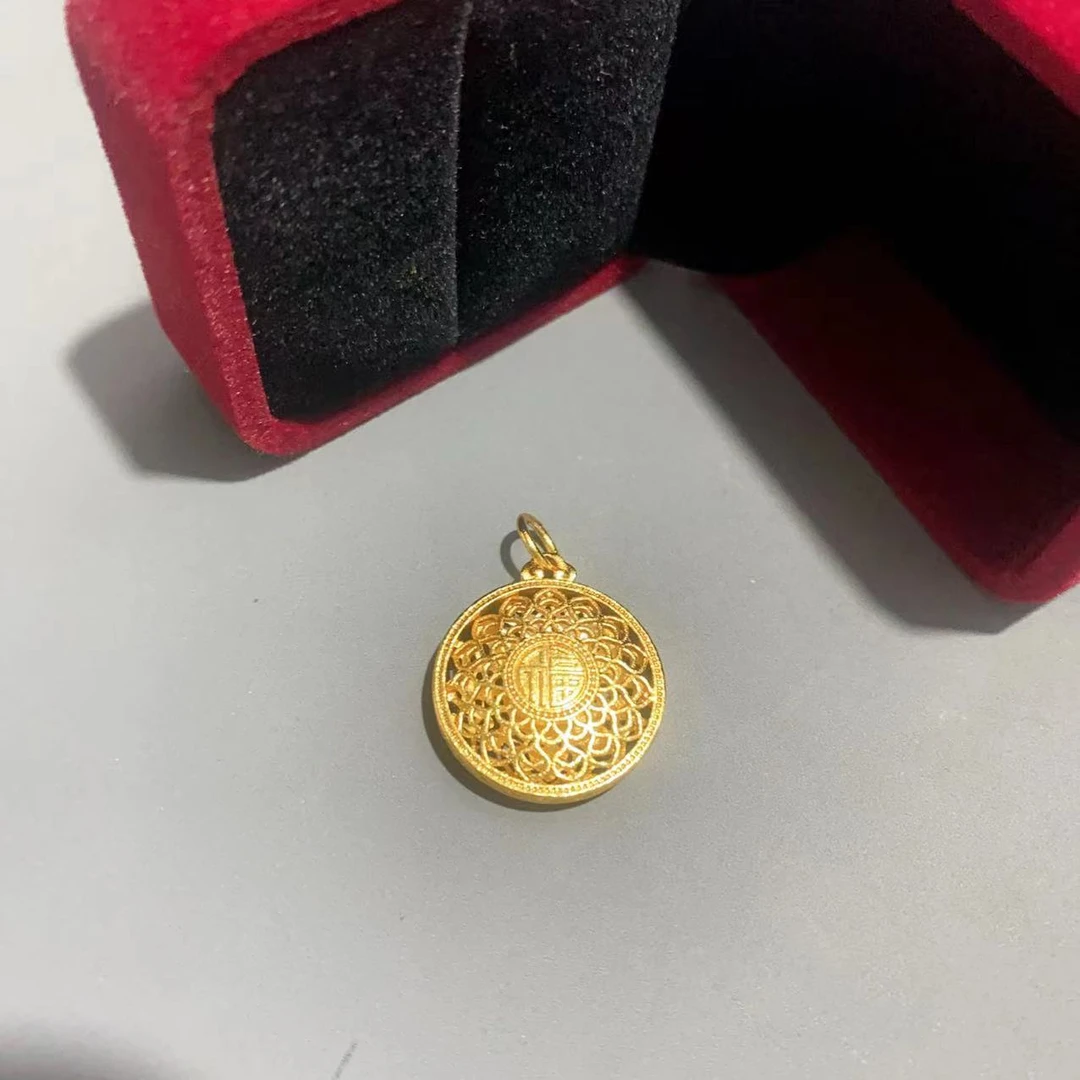 合金项链 HJ-7006八宝罗盘【20莲花福牌】传承吊坠2024热销款