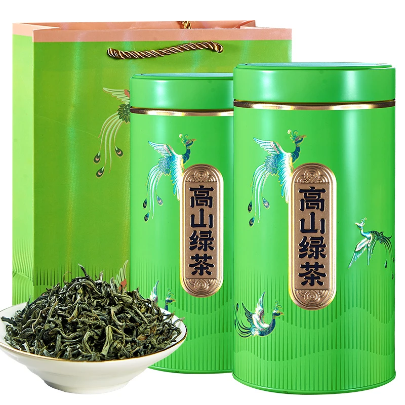 英德绿茶春茶广东特产高山炒茶一级浓香罐装500g浓香型茶汤醇厚
