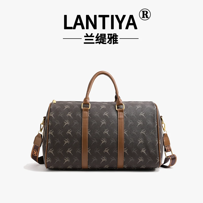 2024新款秋冬款旅行爆款大容量印花百搭手提包轻奢健身包潮6005XH