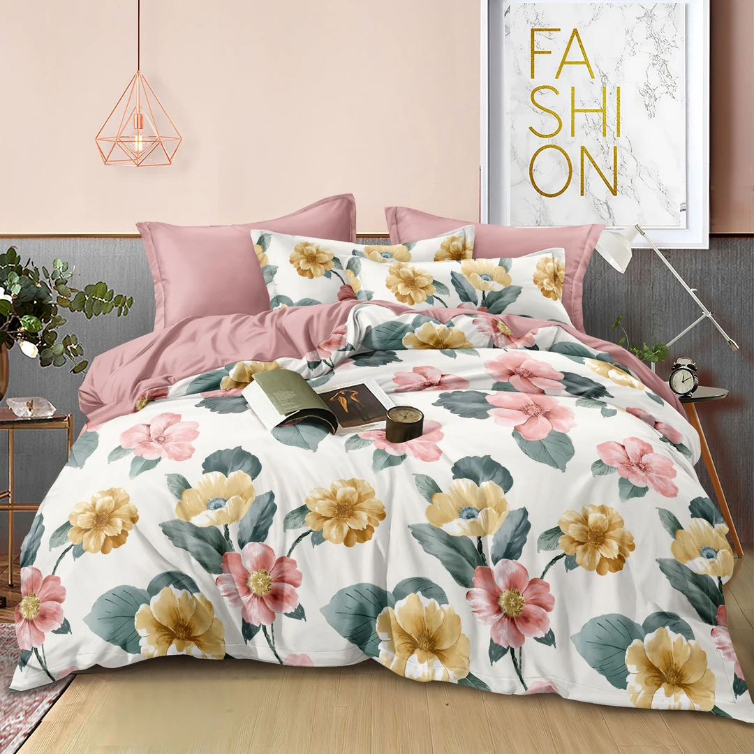 大版花色新款加厚磨毛亲肤柔软大被套-庭院花园YBY