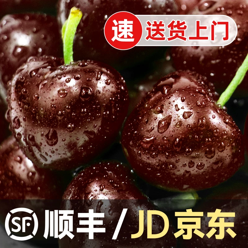 空运智利车厘子2-5斤原箱新鲜水果J-5J大樱桃礼盒装 内附果径卡