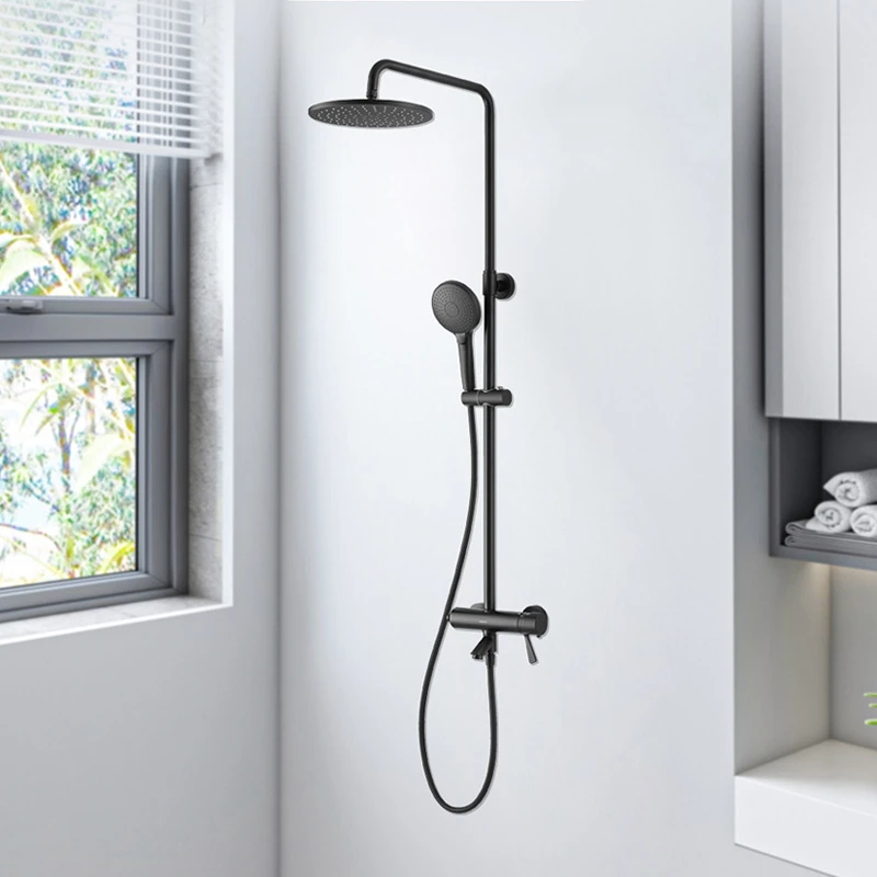 时尚高级感【磨砂黑花洒】-HDB276LY-BK