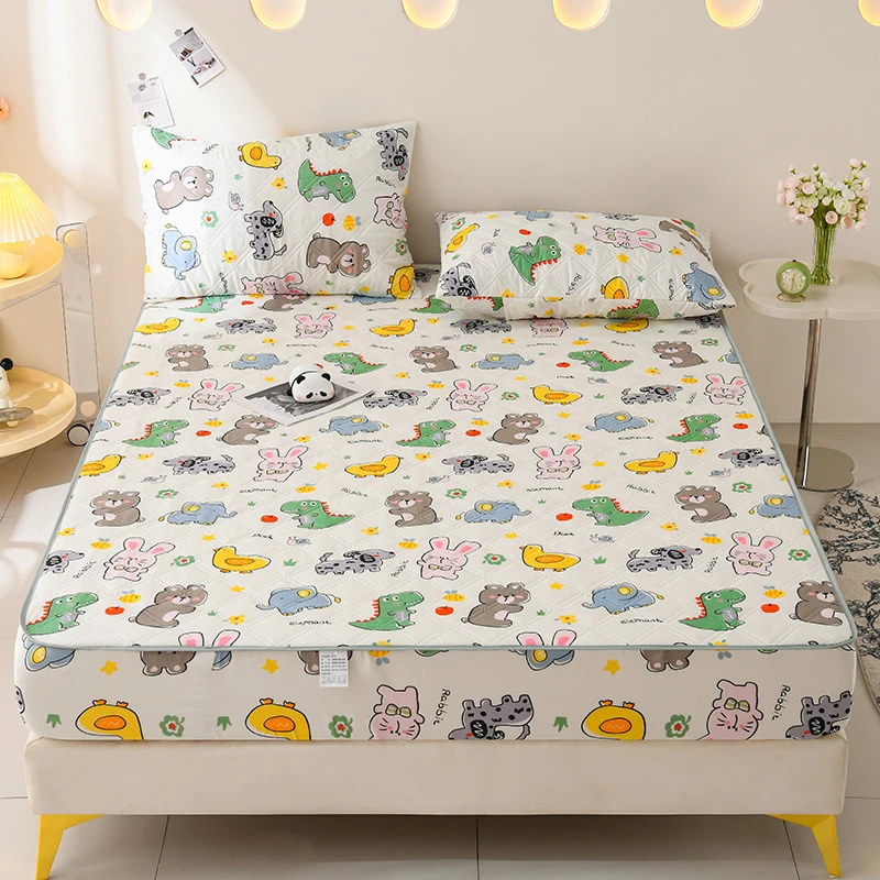 榻榻米夹棉床笠全包防滑套保护罩席梦思床垫防尘隔脏加厚床罩套