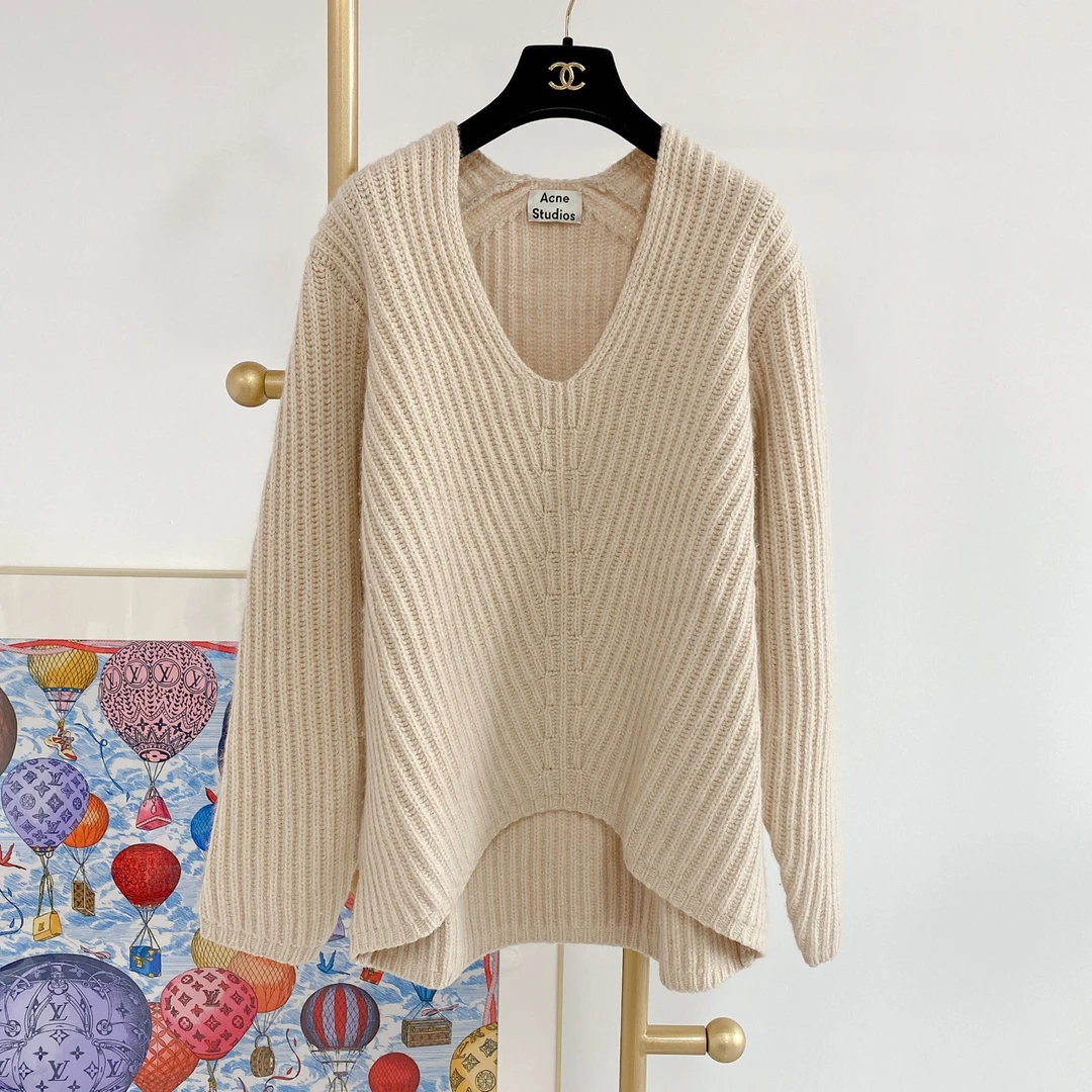 Acne StudiosV领针织衫/市2399/95新/09140411/黎