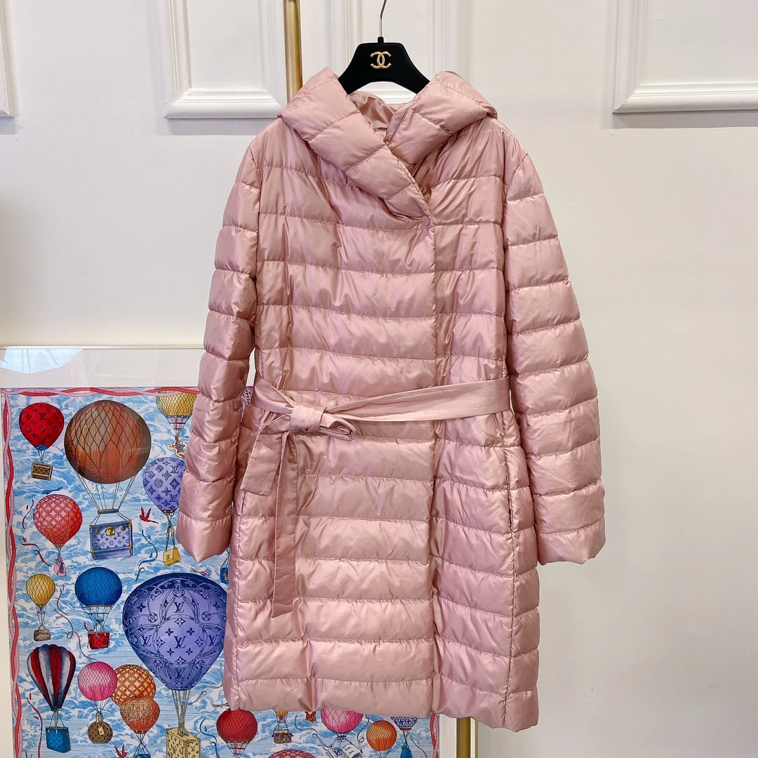 Maxmara长款羽绒服/市15000/95新/10140318/黎
