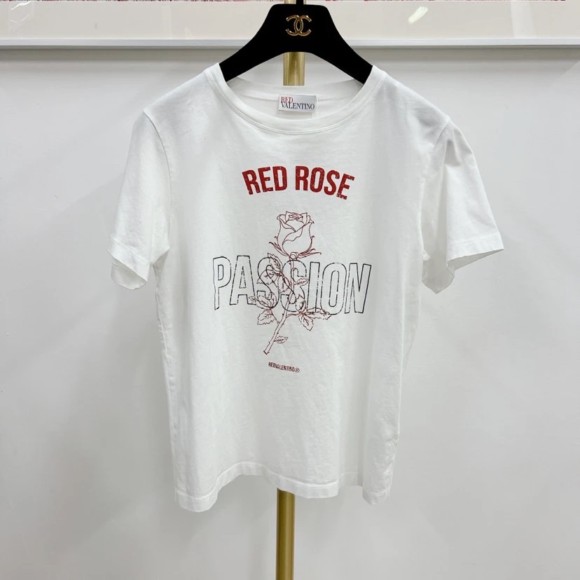 Red Valentino华伦天奴白色T恤/市3800/95新/08160213/文