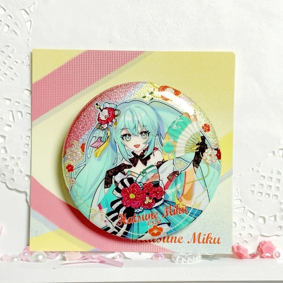 【夏日盛会】初音未来画师同人周边 吧唧 58mm双闪吧唧