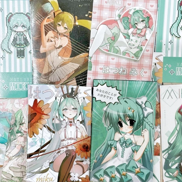 〔封口贴合集〕初音未来周边 90x54封口贴贴纸50枚 画师授权
