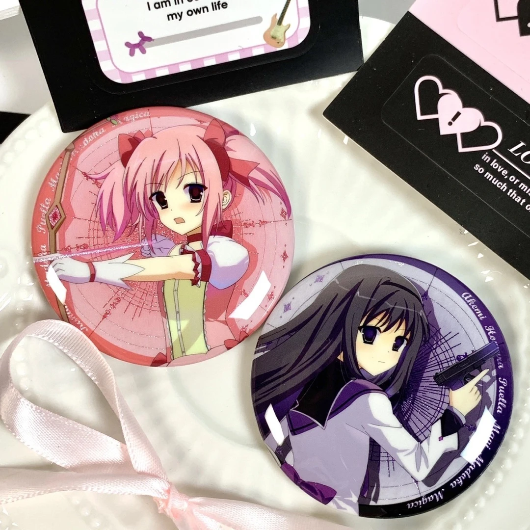 【双生】魔法少女小圆 鹿目圆 晓美焰画师授权同人徽章