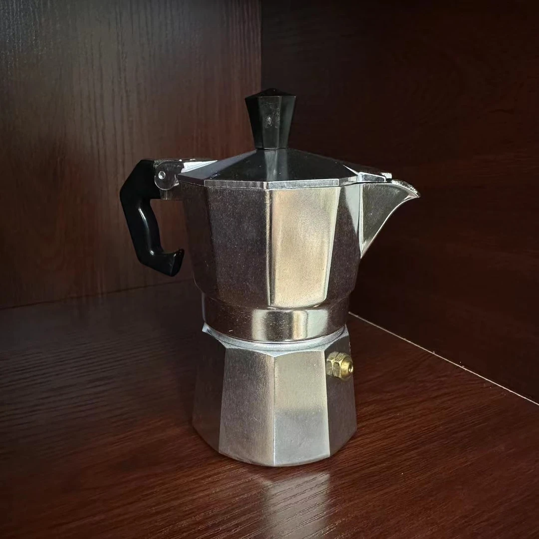 70ml银色一杯份单阀摩卡壶家用户外浓缩煮咖啡器具
