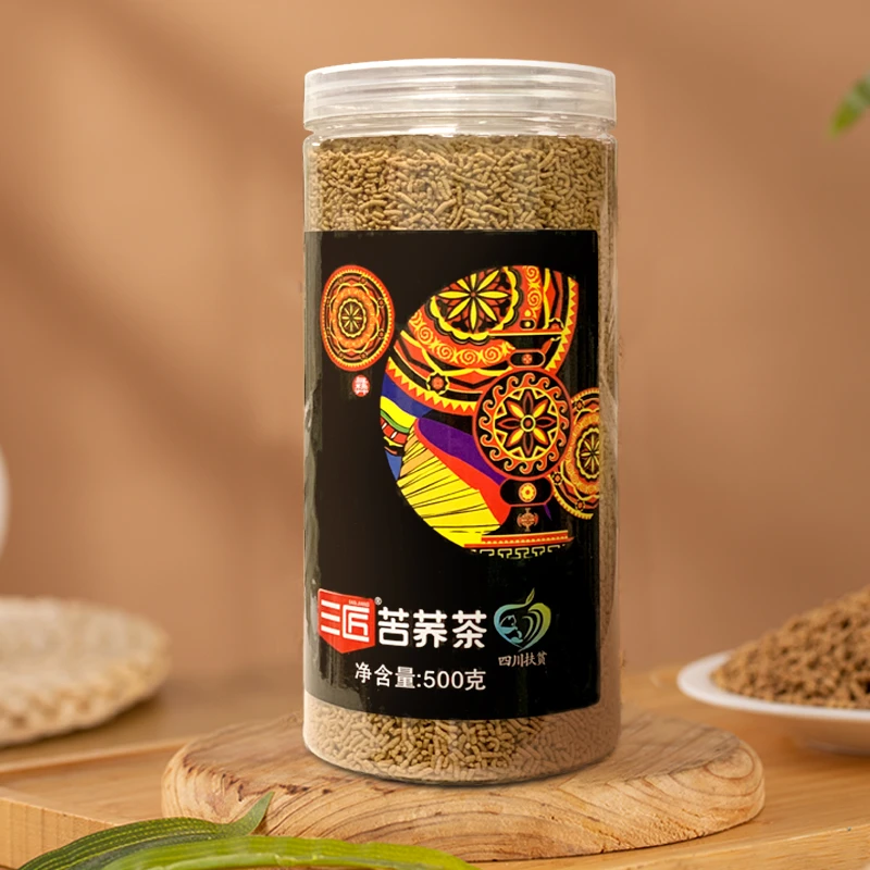 正宗苦荞茶严选苦荞营养荞麦茶500g罐装颗粒饱满特产